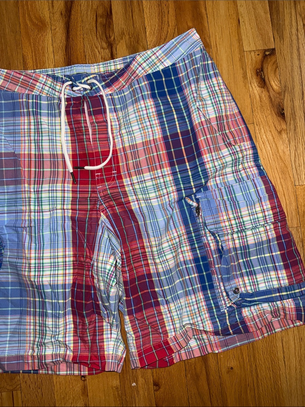 Polo Ralph Lauren  Plaid Cargo Swim Trunks shorts